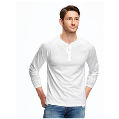 历史新低！Old Navy经典亨利领基本款长袖T恤332906-1