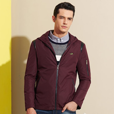 型男必备！卡帝乐鳄鱼秋季新款飞行夹克KFJ0603