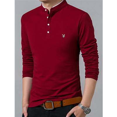 帅气减龄！花花公子长袖T恤TJ8165