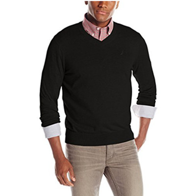 休闲舒适！诺帝卡Nautica 男款V领针织衫