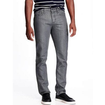 休闲百搭！Old Navy男装灰色直筒水洗牛仔裤225562