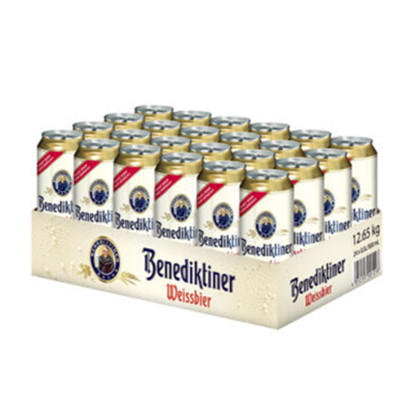 原装进口！百帝王小麦啤酒 500ml*24听