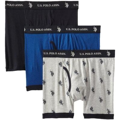新低！U.S. POLO ASSN. 美国马球协会男款平角内裤3条装