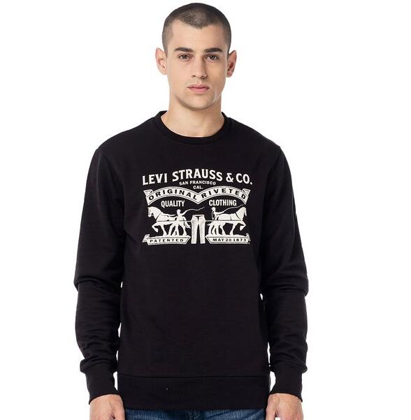 休闲百搭！Levi's 李维斯 男式 卫衣 19492-0004