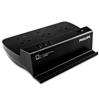 智能快充！飞利浦大嘴USB排插6323E