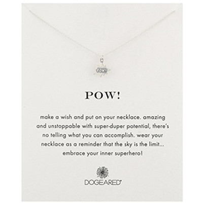 精美！Dogeared 朵吉兒 Pow纯银锁骨链