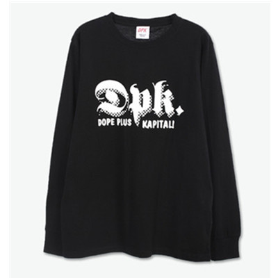 应季单品！DOPE PLUS K 字母logo印花长袖T恤