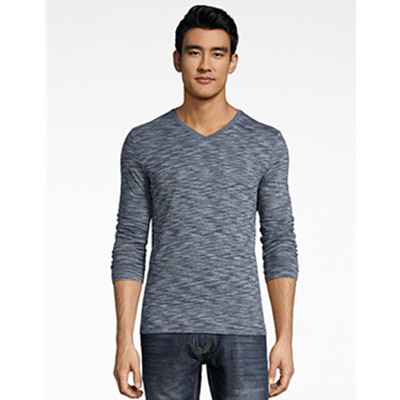 新低！Alfani男士青年春秋休闲潮流修身长袖V领T恤164001115