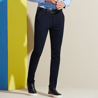 简约设计！卡帝乐鳄鱼纯棉男士长裤KFZ0932-2