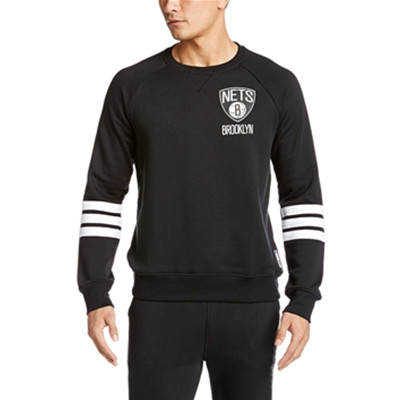 时尚休闲！阿迪达斯 NBA FANGEAR 运动帽衫 黑/白
