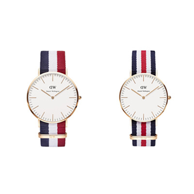 时尚经典！丹尼尔&middot;惠灵顿 男女手表 0103DW/0502DW