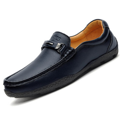 潮流百搭！TRiES才子英伦真皮套脚豆豆鞋G23C1197