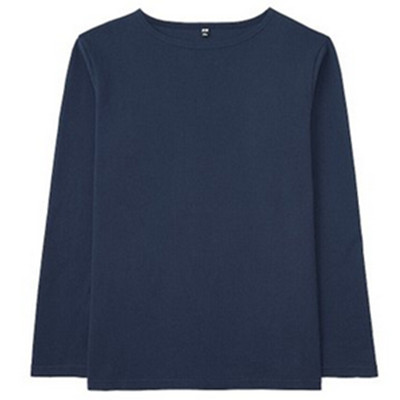 时尚造型！UNIQLO优衣库水洗船领T恤(长袖)184597