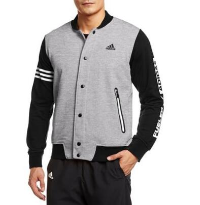 撞色设计！adidas阿迪达斯 针织茄克 AY3730