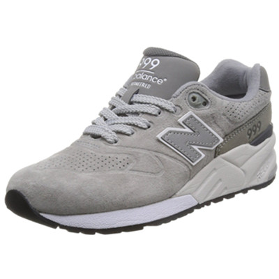 休闲舒适！New Balance 999系列 休闲跑步鞋 钢铁色