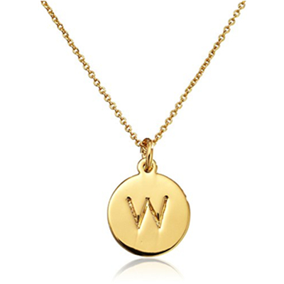 26款可选！kate spade new york18英寸金色字母吊坠项链