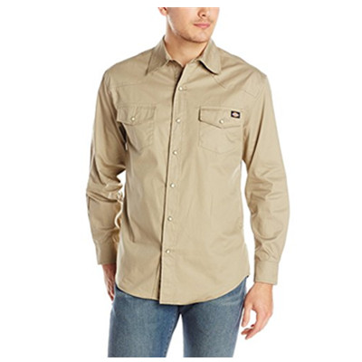 大白菜！Dickies 男式 休闲工装衬衫