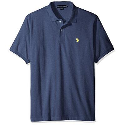 小翻领！U.S. Polo Assn. Solid 男款休闲纯棉Polo衫