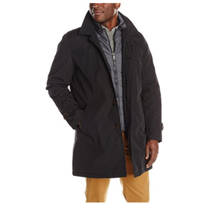 休闲范儿！Tommy Hilfiger 男士冬季长款风衣