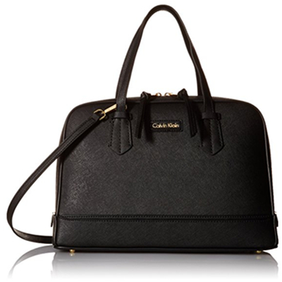 精致典雅！Calvin Klein Saffiano 十字纹女士挎包