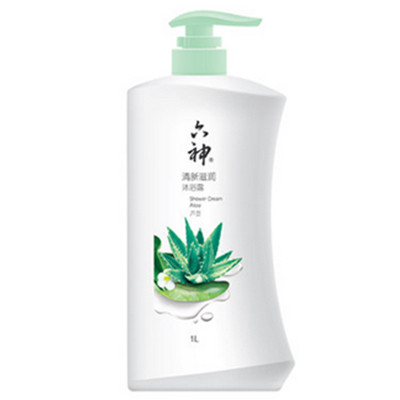 芦荟滋润！六神沐浴露清新滋润沐浴露1L