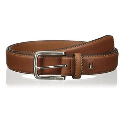 经典款式！Tommy Hilfiger Leather Stitch男士皮带