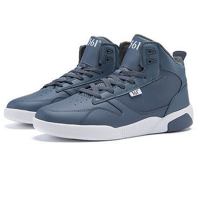 运动休闲！361度冬季新款高帮男子加绒板鞋671646601A