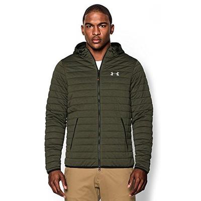 温暖舒适！Under Armour Small GREENHEAD 男士连帽棉服