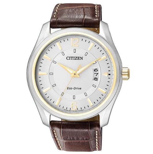 品质好价！CITIZEN 西铁城 LEATHER 石英男士手表