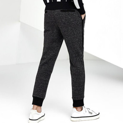 双11预售！GXG男士修身时尚深灰色针织长裤#64802003