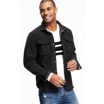 双11预售！Old Navy Active运动系列纯色双袋衬衫式夹克334398