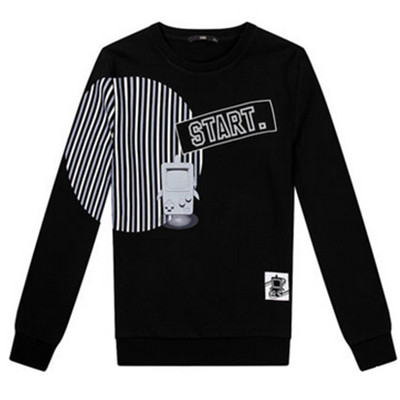 双11预售！GXG男士时尚个性黑色卫衣外套#64831012