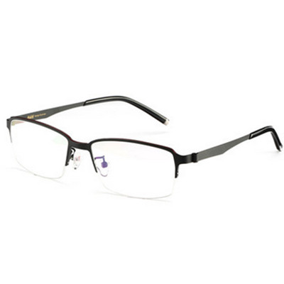 价格不错！HAN新款半框商务款防蓝光近视眼镜框HD4867