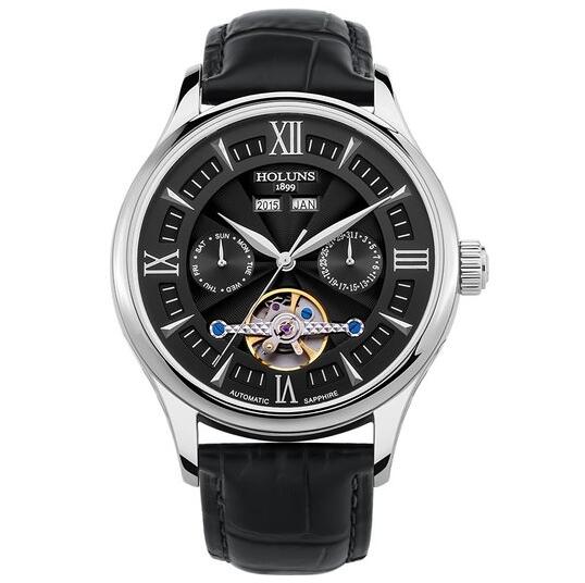 简约精致！HOLUNS 豪伦诗 防水男士腕表 ES 黑色