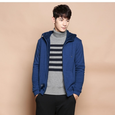 双11预售！真维斯男士修身加绒连帽外套64-121002