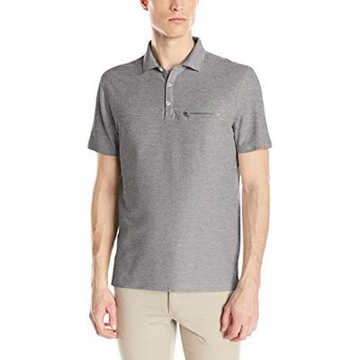 休闲百搭！Calvin Klein s/Pique Solid 男士Polo衫