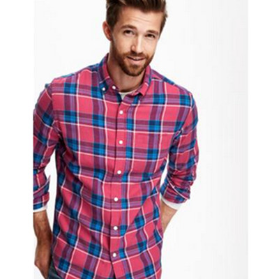 双11预售！Old Navy纯棉长袖格子衬衫332394