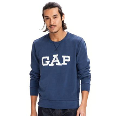 双11预售！Gap纯棉毛圈徽标印花卫衣323379 M2