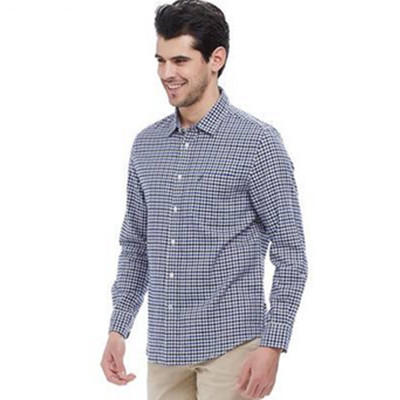 双11预售！NAUTICA诺帝卡男装长袖格子衬衫W53900