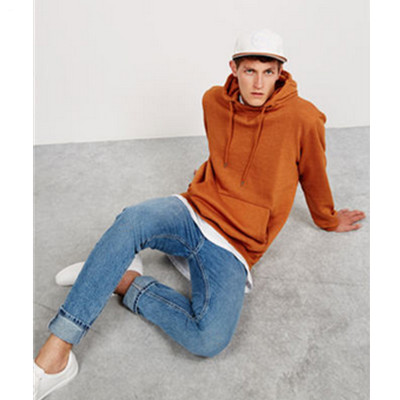 双11预售！Bershka男士基本款连帽套头卫衣06995498