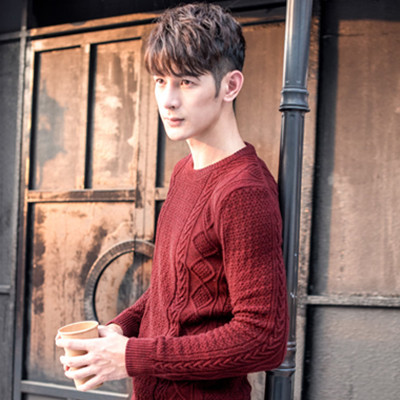 双11预售！真维斯圆领纯棉套头针织衫64-191007