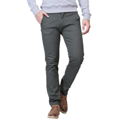双11预售！真维斯修身纯色小脚男士长裤55-151503