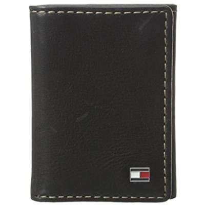 三色新低！Tommy Hilfiger Logan 男士牛皮三折钱包
