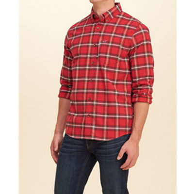 双11预售！Hollister新款格子府绸衬衫139656 H