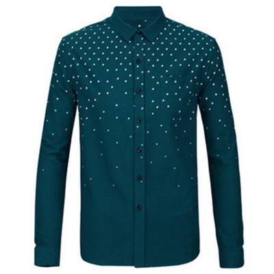 双11预售！马克华菲千鸟格波点纯棉修身休闲衬衫715430713900