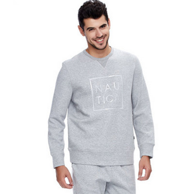 双11预售！NAUTICA诺帝卡男装套头印花卫衣K52583