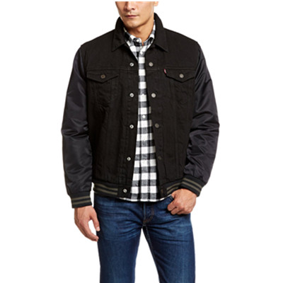 时尚有型！Levi's 李维斯 男式 牛仔机车夹克