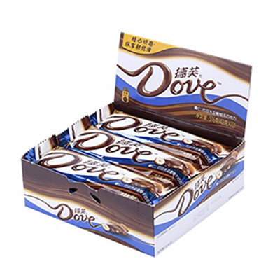 纵享丝滑！德芙榛仁巴旦木葡萄干巧克力43g*12