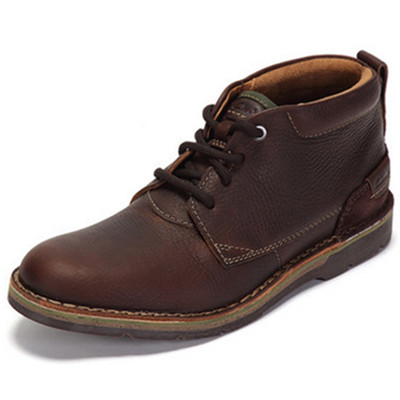 双11预售！clarks帅气复古系带皮靴Edgewick Mid