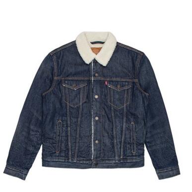 帅气保暖！Levi's 李维斯 男式 牛仔机车夹克 16365-0034